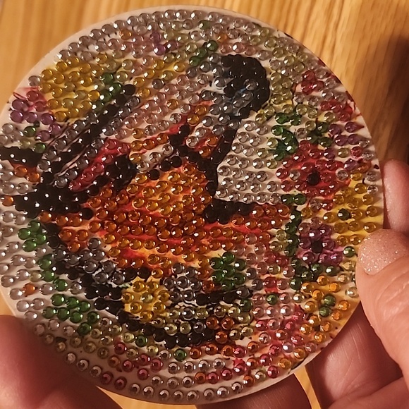 Horse Design Beaded Coasters Set - Picture 5 of 10